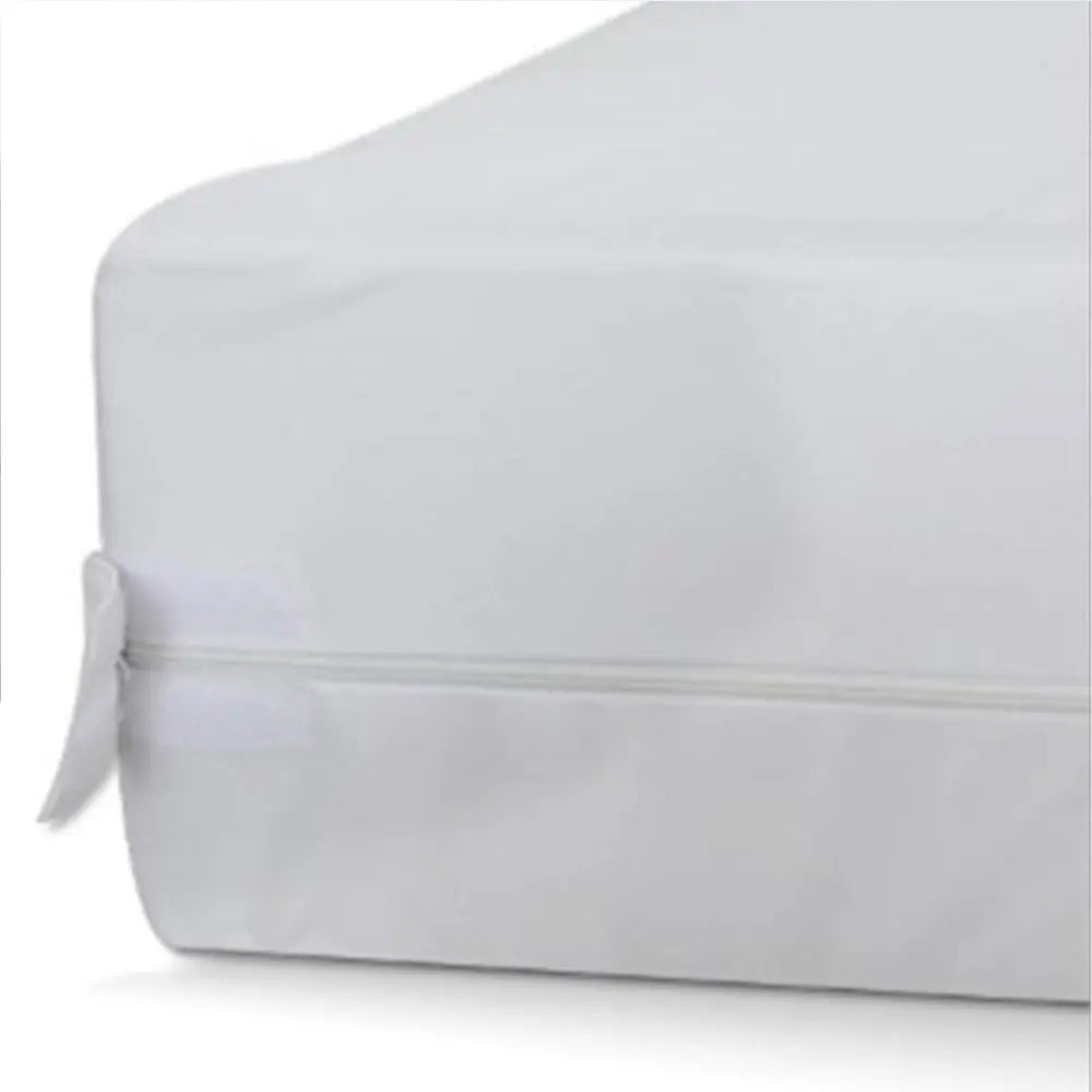 Hotel-grade quilted waterproof mattress protector with fitted skirt, designed for comfort and long-term bedding protection