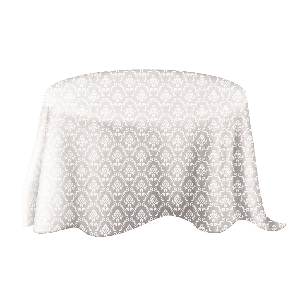 Versatile Rectangular Tablecloths - White Victorian Jacquard