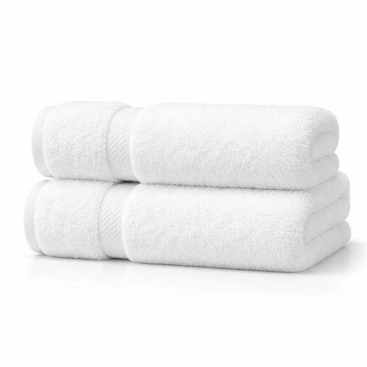 Organic Turkish cotton bath towels designed for hospitality use, offering reliable absorbency, durability, and quick drying