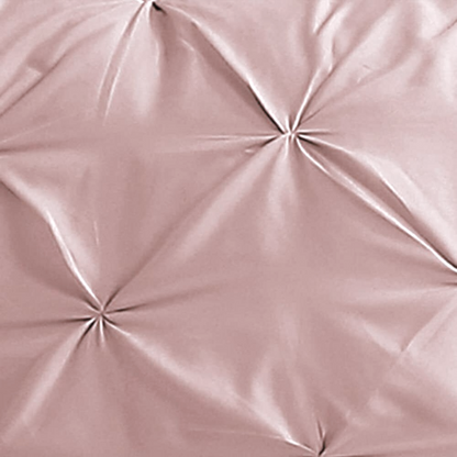 Pintuck Comforter Set 3 Pieces - Blush - Close up