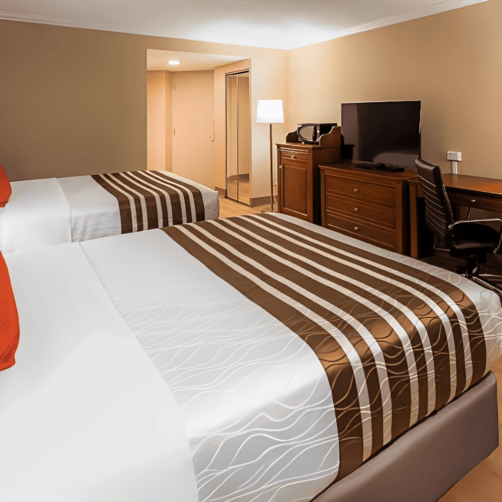 Decorative top sheet with wave design for upscale hotel and guest room bedding