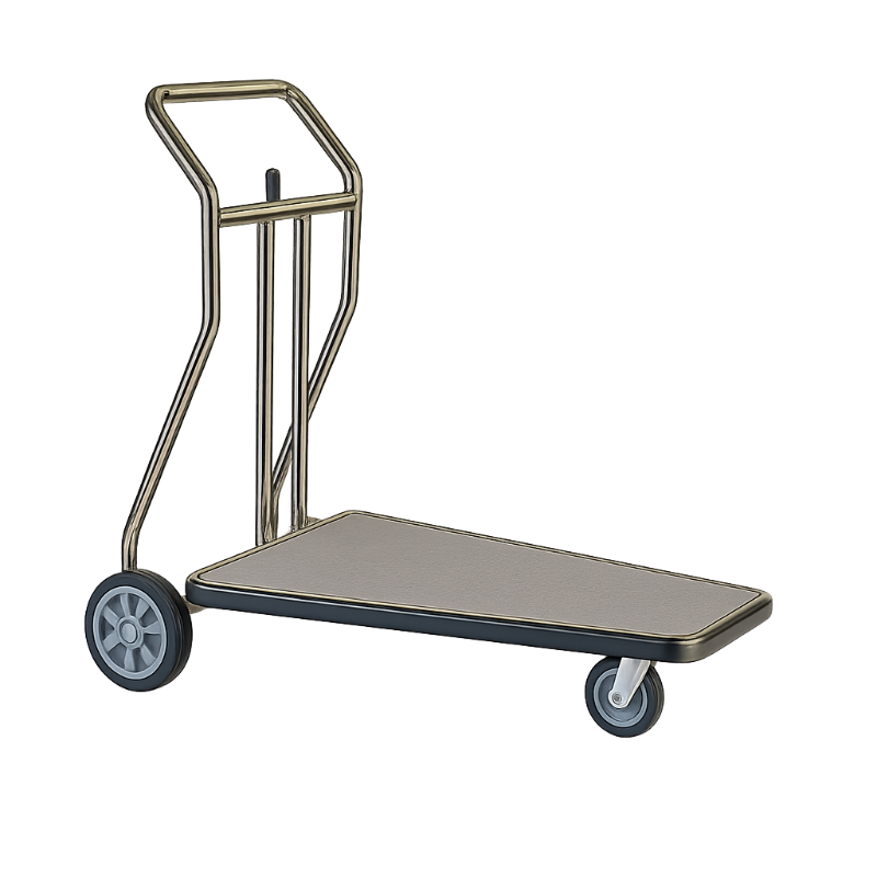 Housekeeping cart, spacious storage trolley for easy transport of towels, linens, and cleaning items