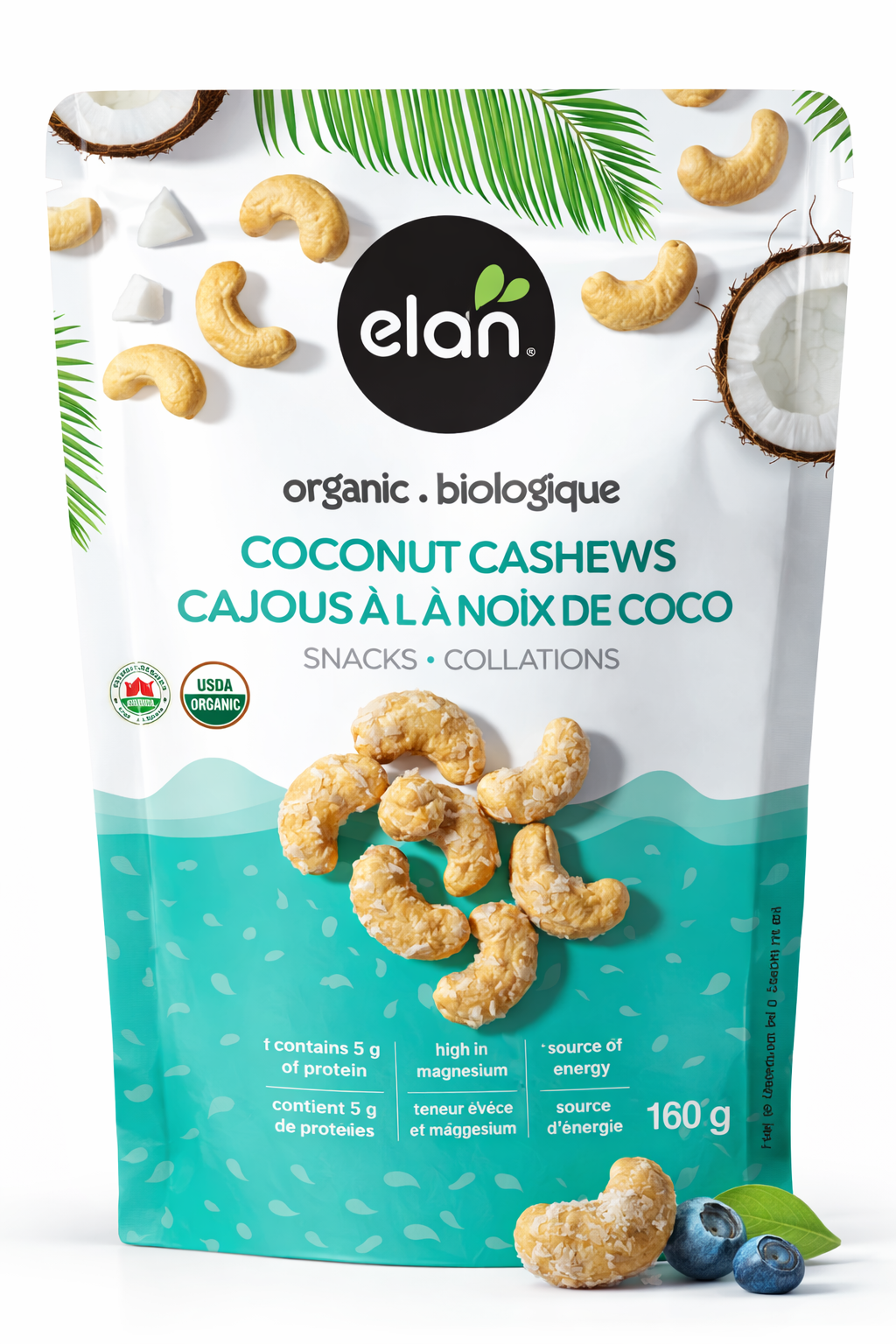 Coconut cashews snack bulk wholesale, premium nut mix for hotels, minibars, and hospitality use
