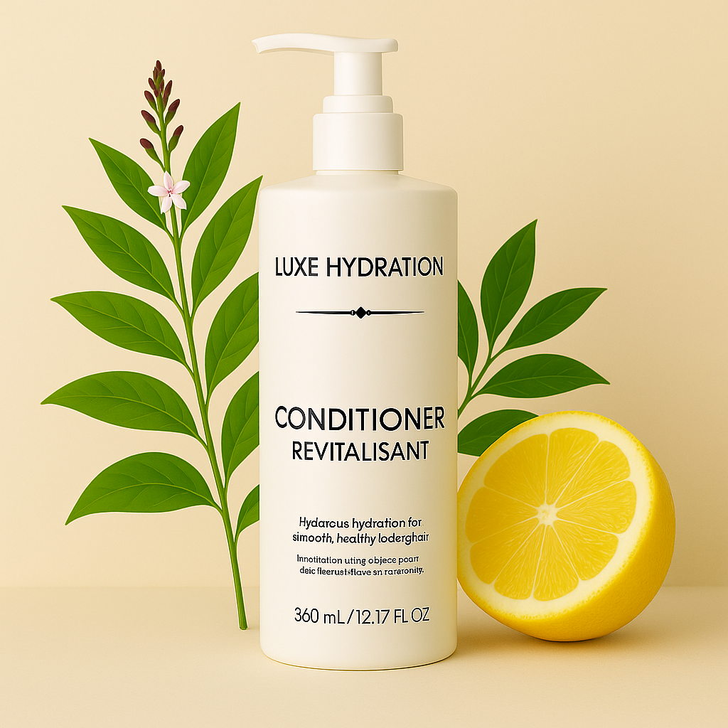 360ml Lemon Verbena conditioner for hotels, ideal for guest bathrooms with a clean, botanical lemon scent.