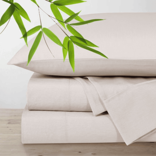 Polyester Bamboo Blend Sheet Set 4 Piece - Cream