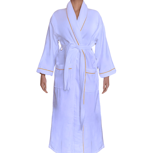Premium bathrobe for Marriott, Sheraton, Hilton, and Airbnb, designed for comfort and available for wholesale hotel supply