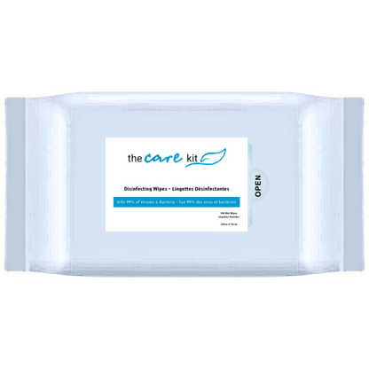 Alcohol-free surface wipes available in bulk for hotel rooms, spas, schools, and public areas