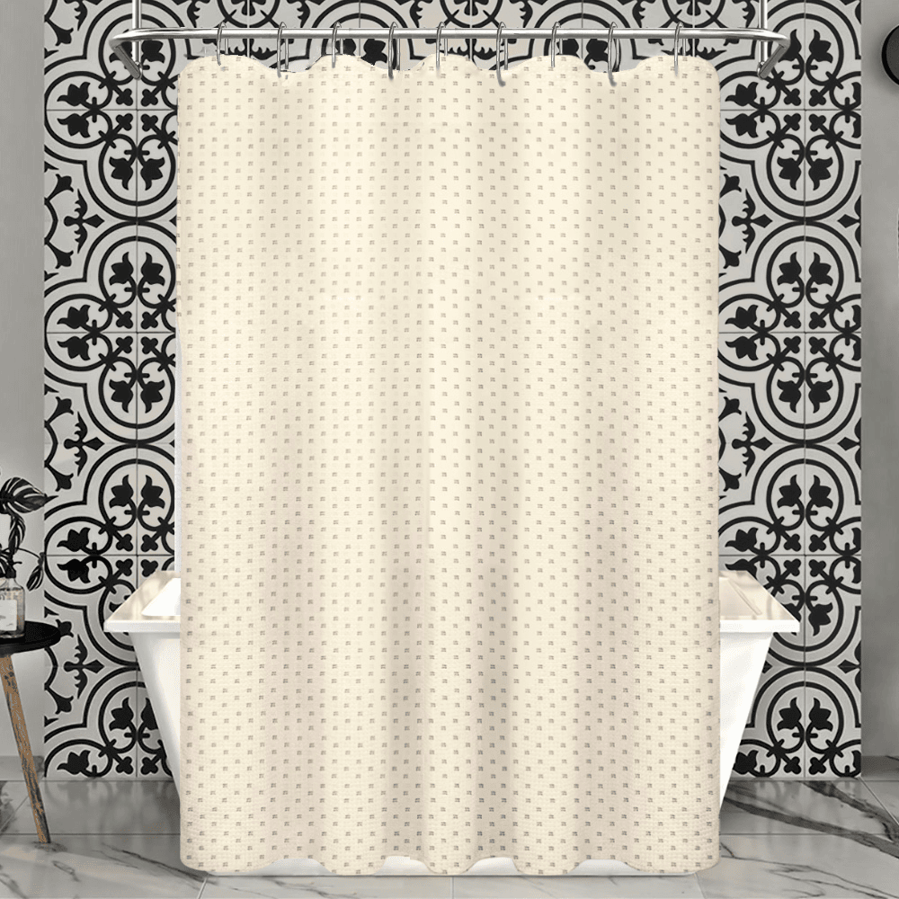 Hotel shower curtain bulk, durable waterproof bathroom curtain for guest rooms and hospitality use