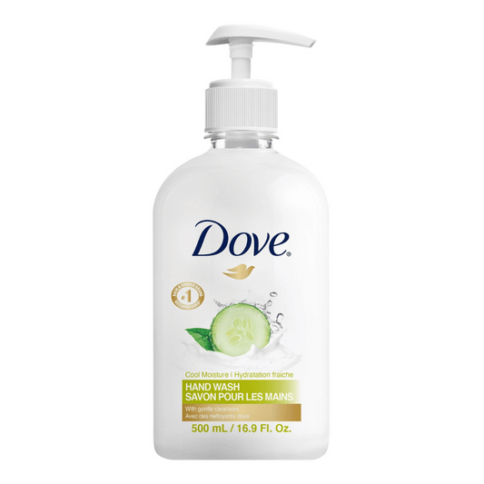 Dove Pro Cucumber hand wash, softening formula for guest bathroom amenities, ideal for hotel and Airbnb sinks