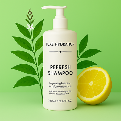 Lemon verbena scented 360ml shampoo for premium hospitality use. 