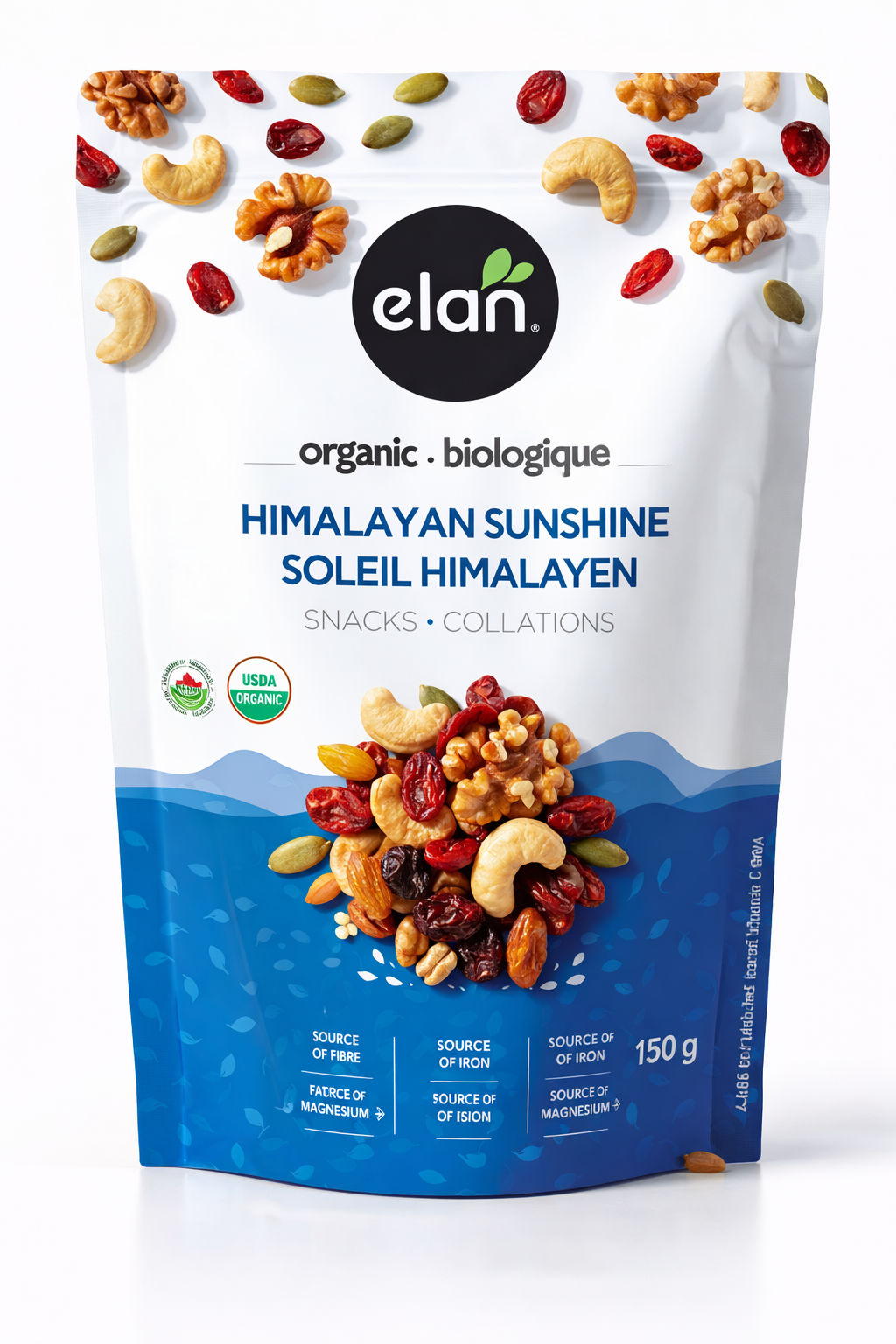 Elan Himalayan Sunshine mix bulk snack, fruit and nut blend for hotels, minibars, and hospitality use