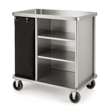 Housekeeping Cart – Single & Double Bags | Hotel Linen & Cleaning Trolley