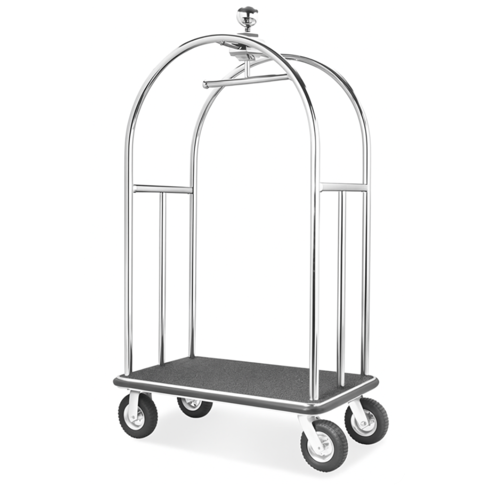 Service cart, multi shelf trolley for efficient storage and transport of housekeeping essentials