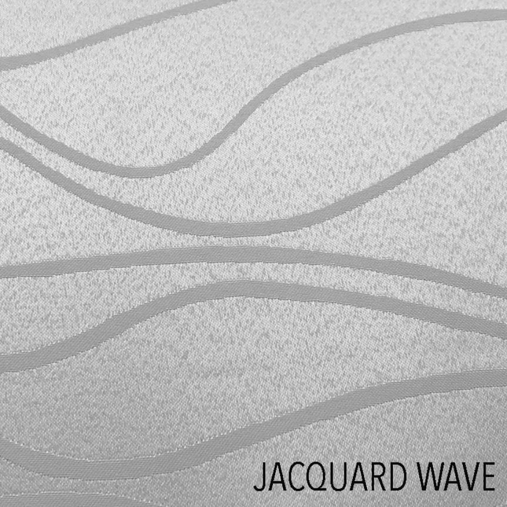 Decorative jacquard top sheet with wave design for upscale hotel and guest room bedding