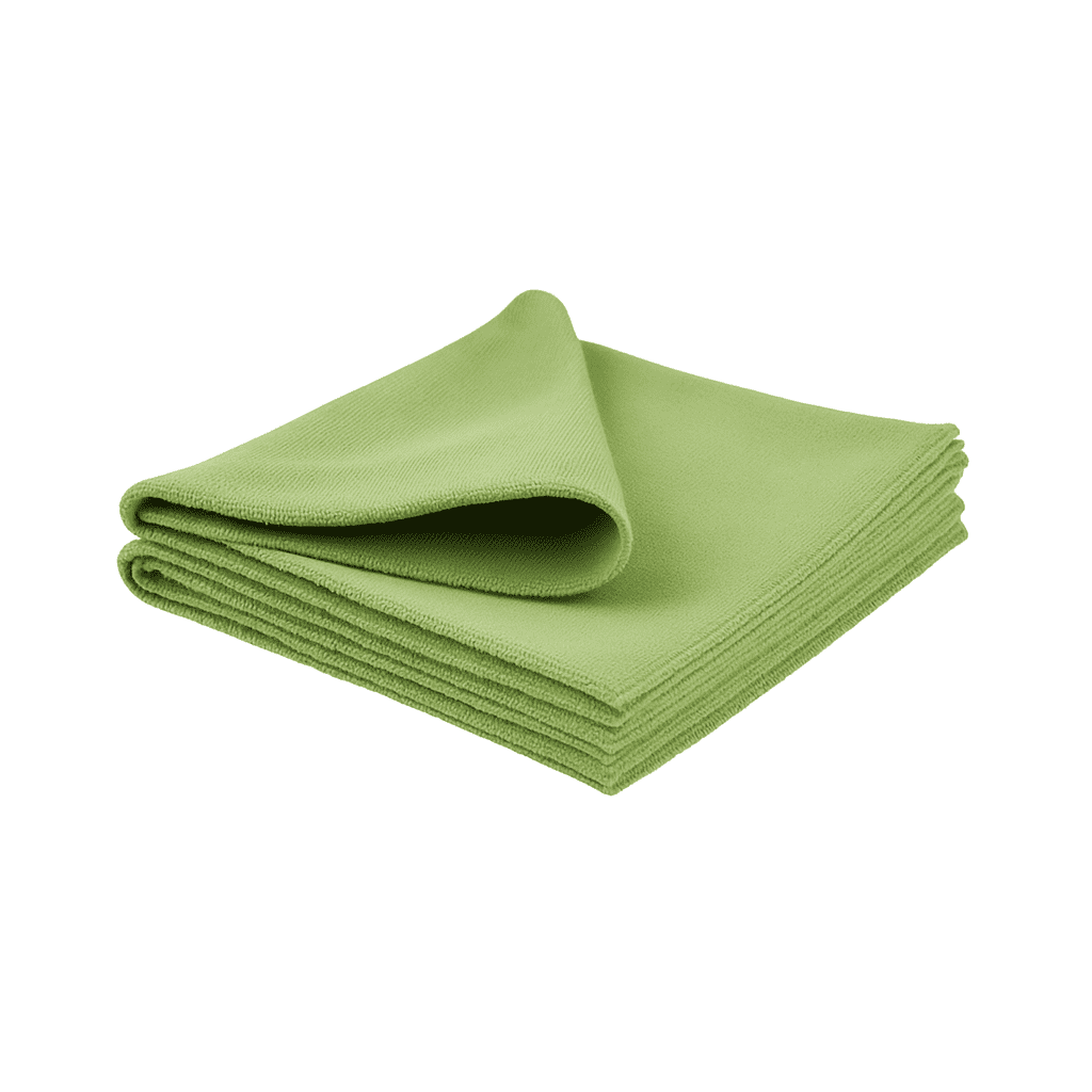 High-absorbency microfiber cloth for hospitality cleaning, 15×25, reusable and lint-free for efficient maintenance