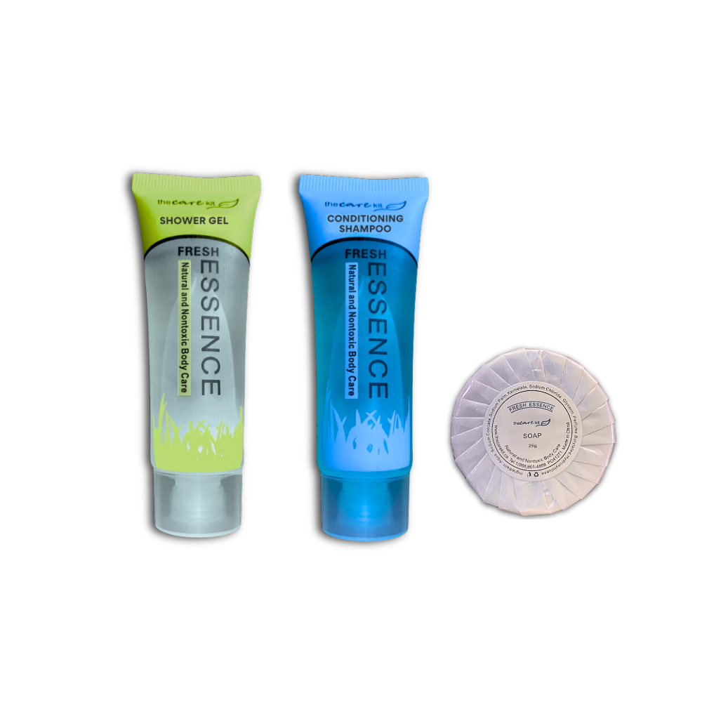 "STARTER PRO Personal Care Amenity Combo: Shampoo, Shower Gel, and Soap Set" - shop now at CHS
