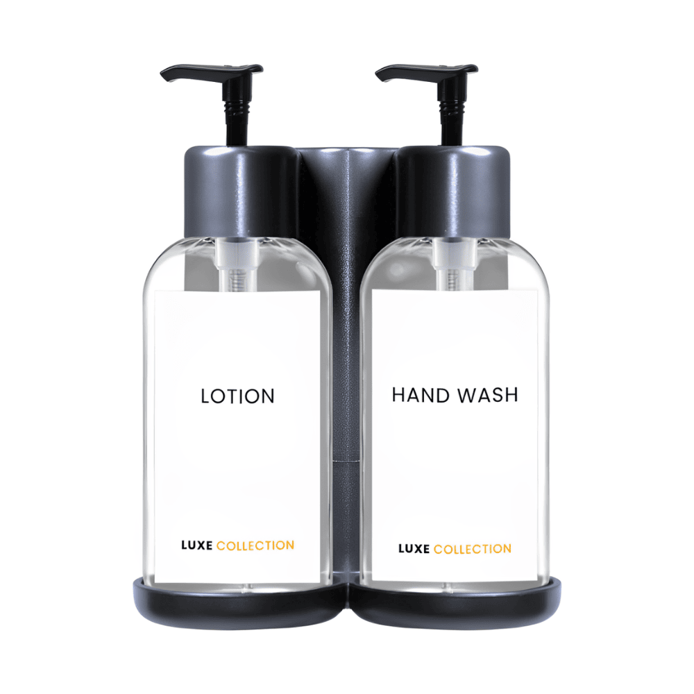 affordable amenities holder for hotel and Airbnb bathrooms, designed to organize guest toiletries and with locking system 