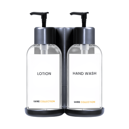 affordable amenities holder for hotel and Airbnb bathrooms, designed to organize guest toiletries and with locking system 