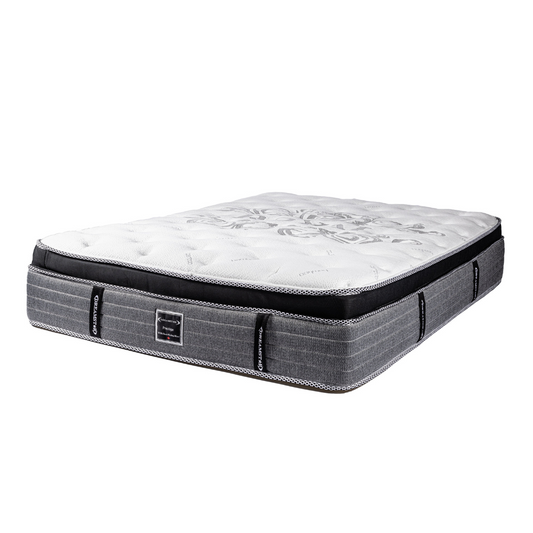 Elevate guest satisfaction with the luxurious mattress designed with reinforced edges and deep comfort layers, by Canadian Hotel Supplies