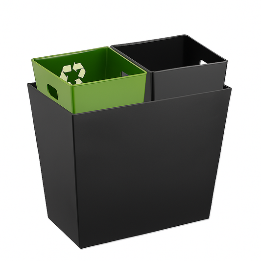 Recycling and waste bin for hotels, Airbnb, offices, ideal for guest rooms and  hotel lobbies  