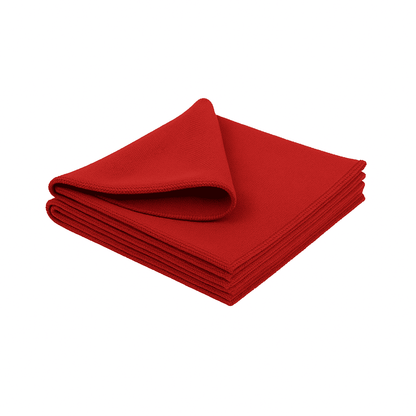 Bulk microfiber cleaning towels for hospitality and facility services, 14×14 size ensures durability and superior absorption