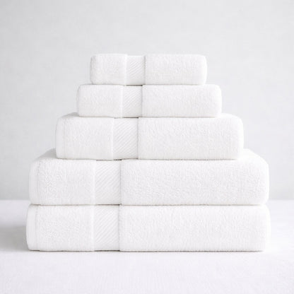 Hospitality towel fabric set, cotton bath linens for hotels and guest comfort