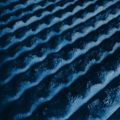 Velour Fleece Blanket & Throw - Navy Blue - Close up