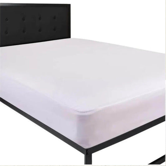 Hotel-grade quilted waterproof mattress protector with fitted skirt, designed for comfort and long-term bedding protection