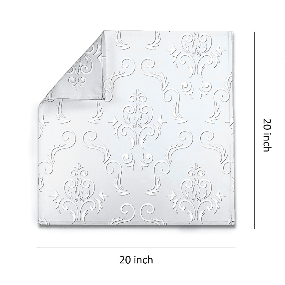 Designed white napkins for hotels, weddings, and events, perfect for catering and hotels. wholesale supply available 

