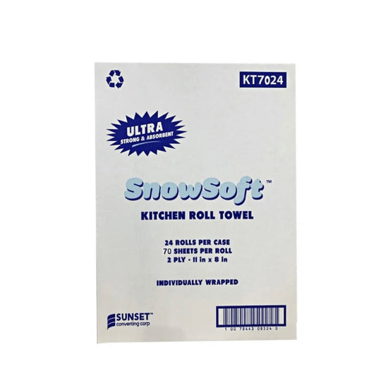 Snowsoft Kitchen Paper Towel rolls - 70 sheets/roll (24 rolls/case) Crafted from premium materials