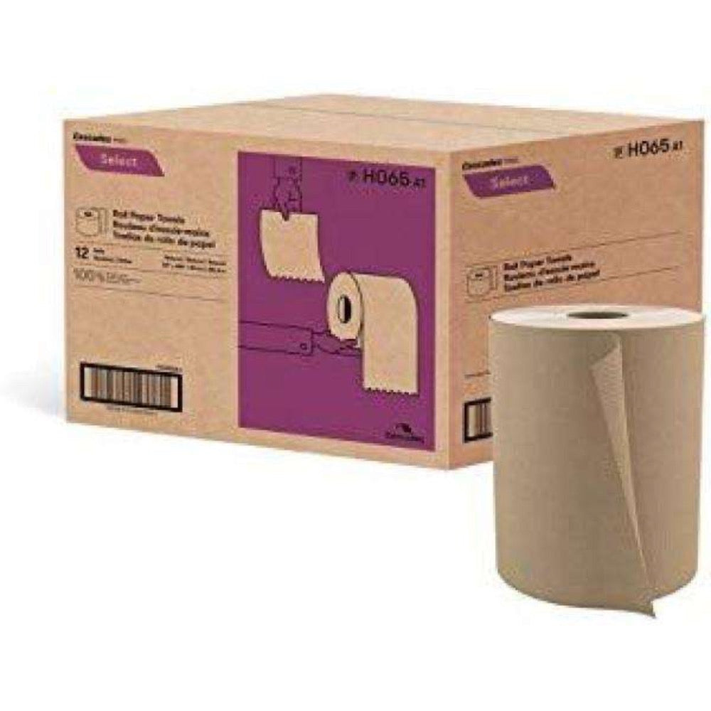 Efficient and Long-Lasting: Cascades Pro Kraft Hand Towel Rolls ( 8” x 600’') for Extended Hand-Drying Coverage - Shop now at Canadian Hotel Supplies