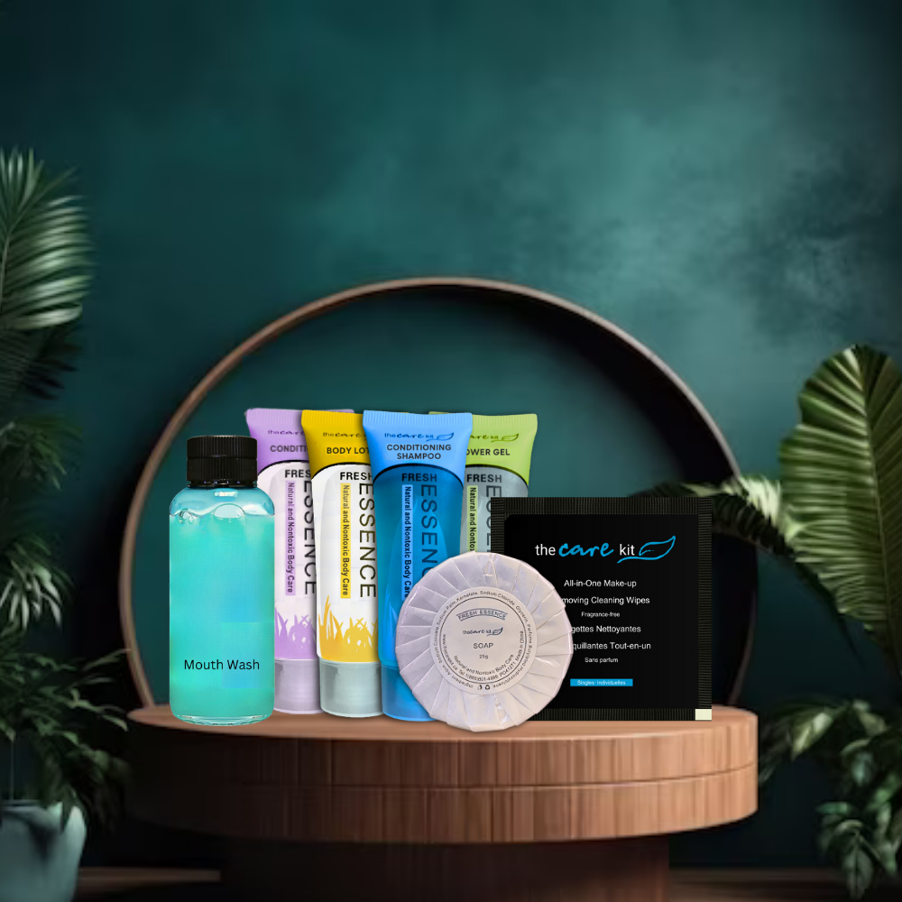 Personal Care Amenity Combo is a complete personal care package designed to provide the utmost comfort and convenience.
