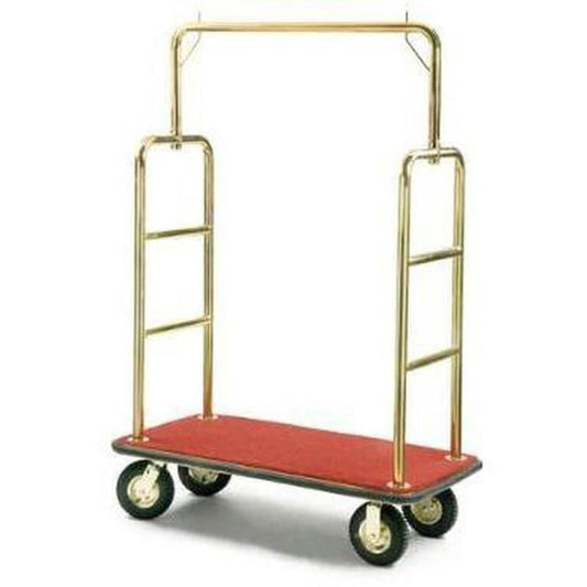 Transport luggage with our convenient stainless steel Bellman Luggage Trolley.