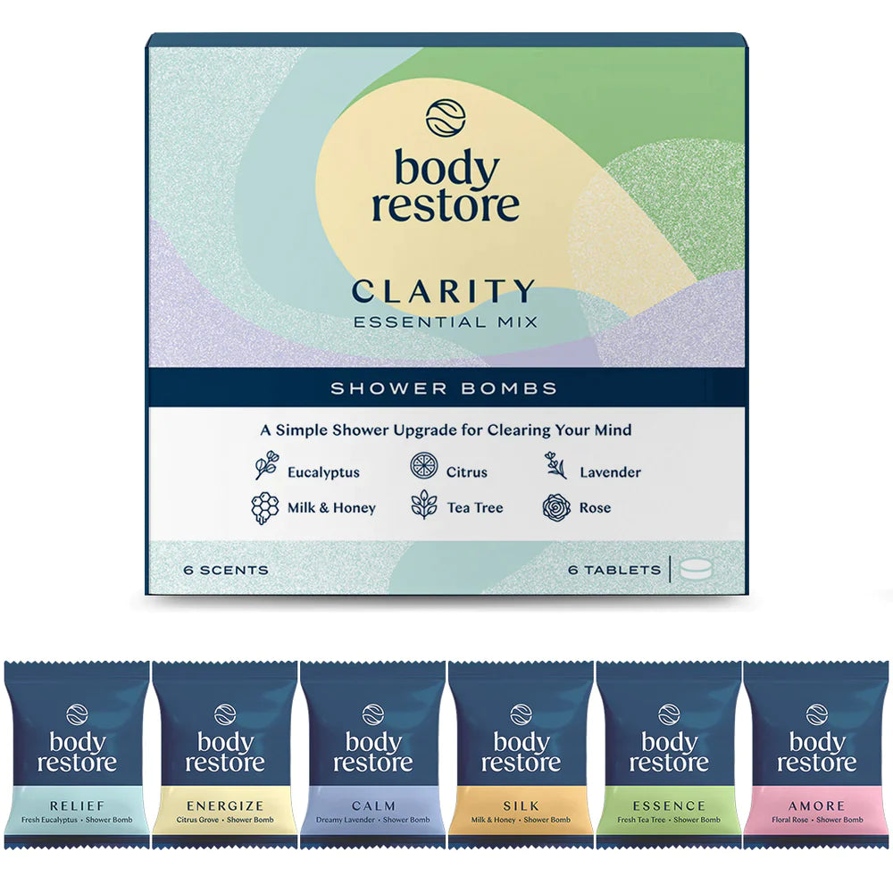 Clarity Shower Bombs 6 pack box at HYC Design