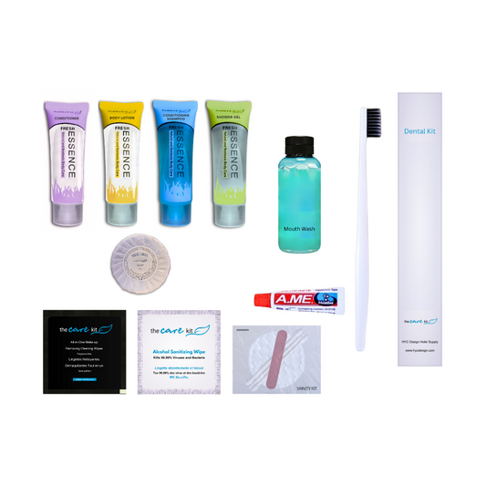 BASIC + LUXURY PRO - Personal Care Amenity Combo/Package (1000pcs/Per Case)
