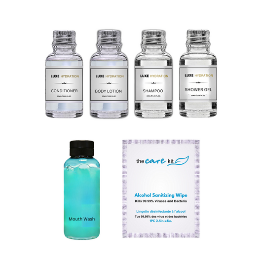 A luxurious set of personal care products for ultimate hydration.