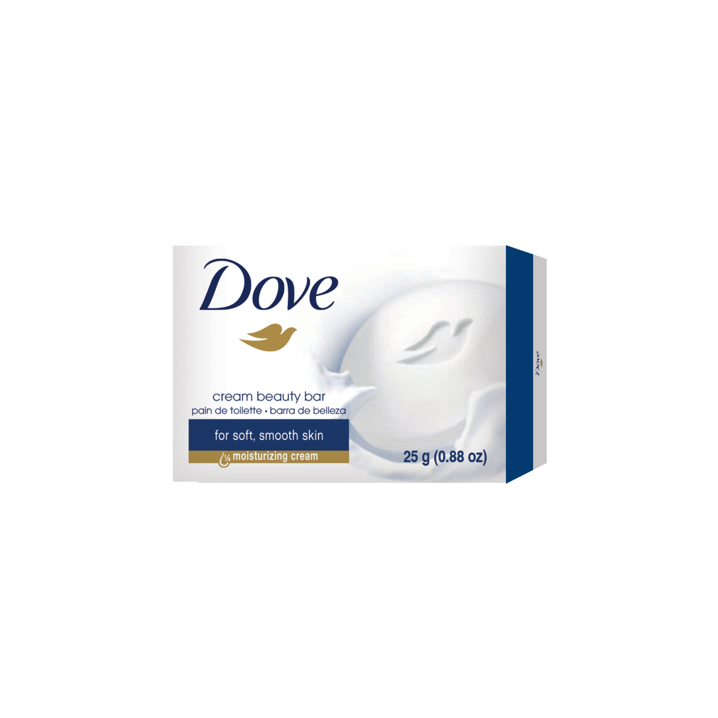 Nourish and Refresh: Compact Dove Beauty Bar - Dove Cream Beauty Bar Soap - 25g by Canadian Hotel Supplies