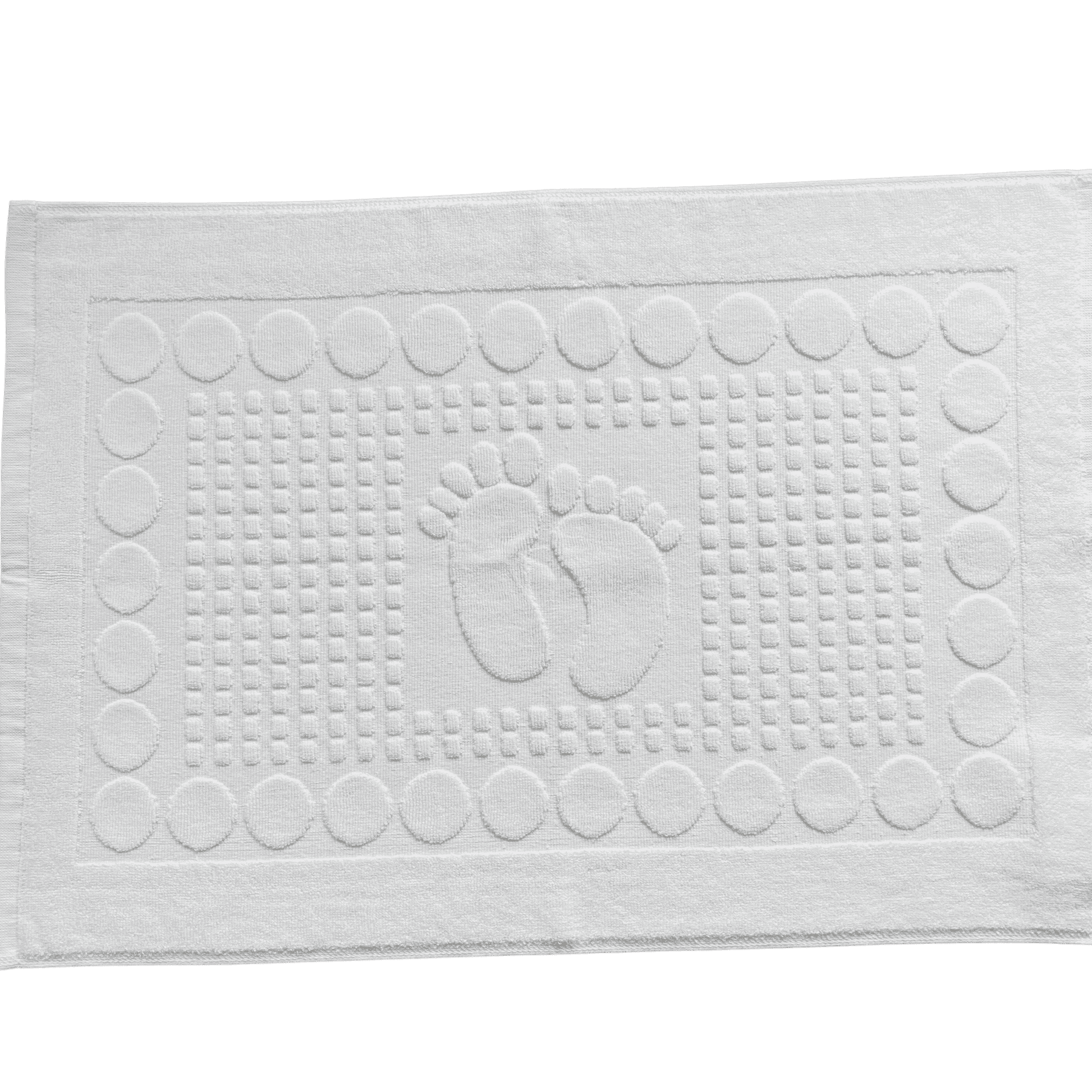 100% Cotton Bathmat  - Delightful Experience Awaits Guests: Little Feet Design Bathmat Adds Charm to Every Bath or Shower - shop now at Canadian Hotel Supplies!