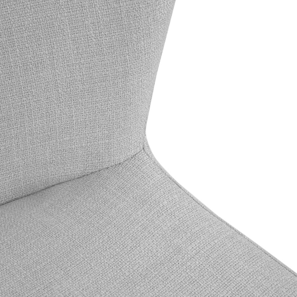 Dining Chair with Light Grey Linen 