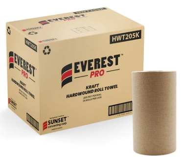 Everest Pro Paper Towel Rolls  - 1Ply (24 rolls/case) Kraft at Canadian Hotel Supplies. Order now!