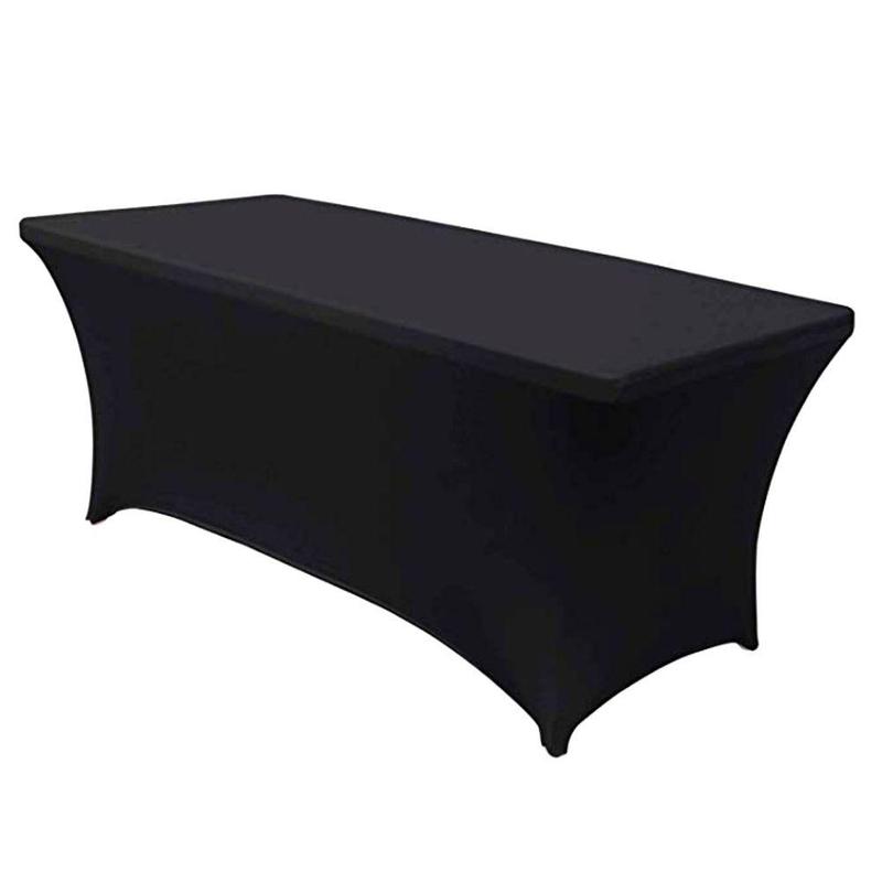 Spandex Banquet Linen Table Sheets - Black