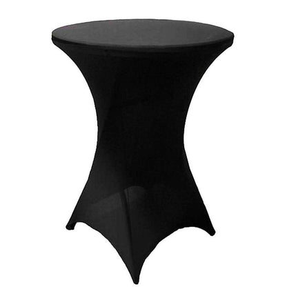 Spandex Banquet Linen Round Table - Black