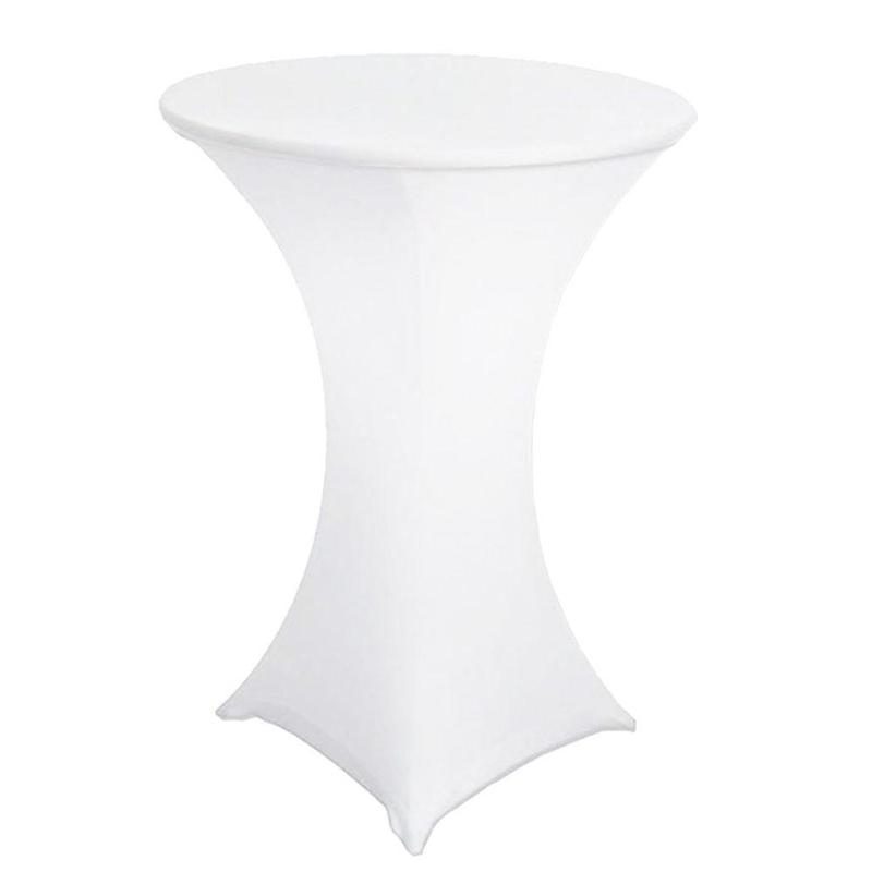 Spandex Banquet Linen Round Table - White