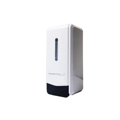 A soap/hand sanitizer dispenser that operates manually, designed for effortless usage and refilling, ideal for upholding cleanliness.