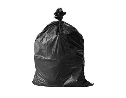 Regular black garbage bags at HYC Design