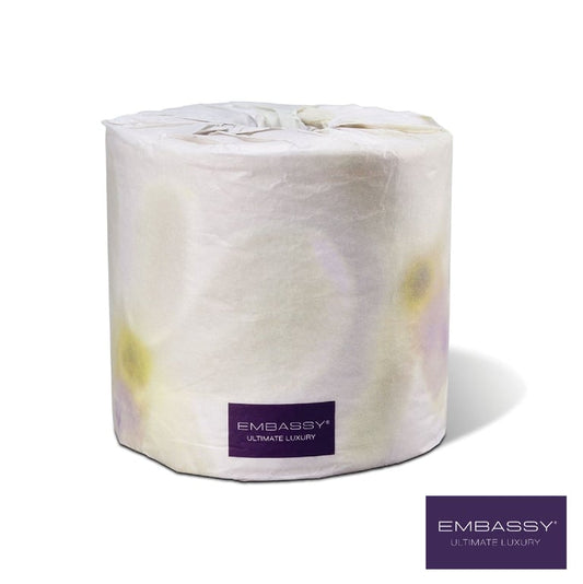 Embassy Toilet Paper (48 rolls per case) - Epitome of Elegance: Embassy Toilet Paper Redefines Bathroom Luxury - shop now at Canadian Hotel Supplies