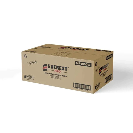 Everest Pro White Multifold Paper Towels Available at Canadian Hotel Supplies. Order now!