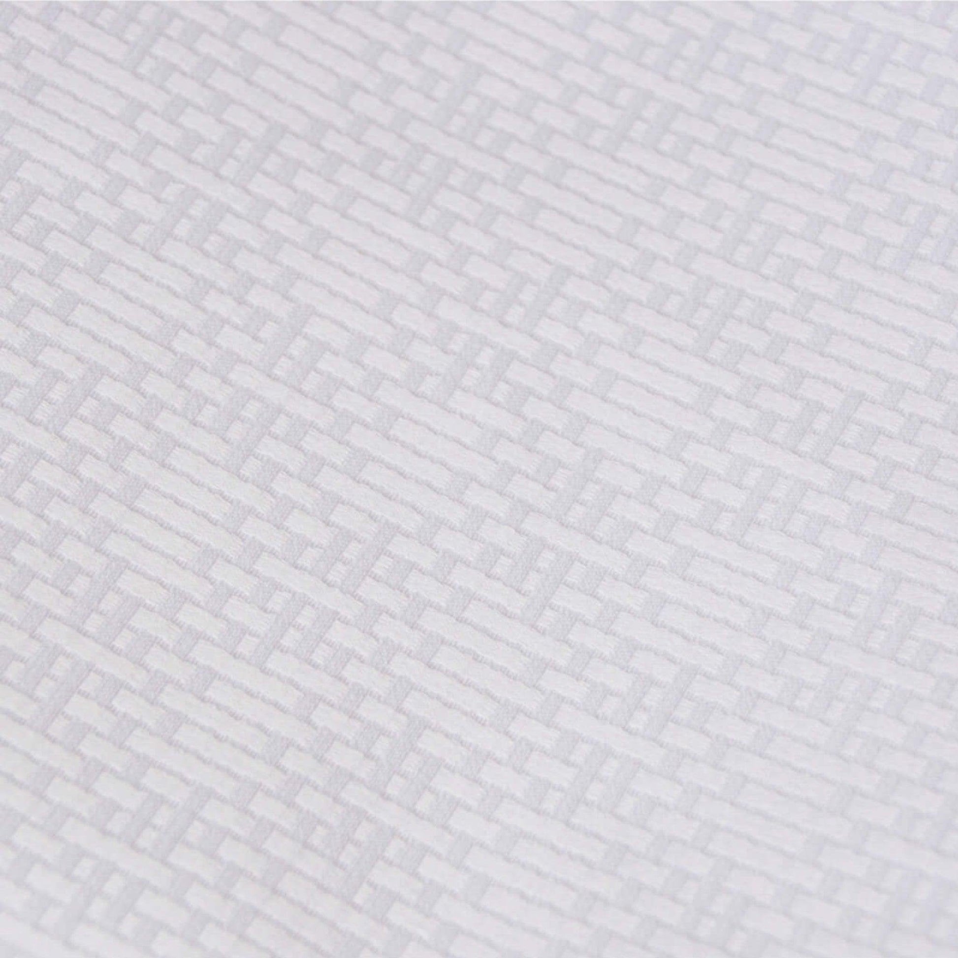 Luxury lattice design top sheet for hospitality bedding, ideal for layering in modern hotel or vacation rentals