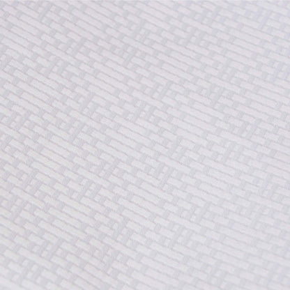 Luxury lattice design top sheet for hospitality bedding, ideal for layering in modern hotel or vacation rentals