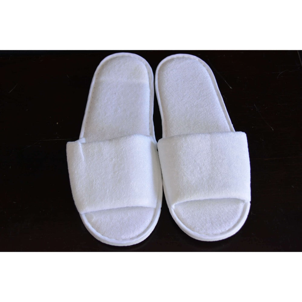 White  Slippers for Hotel & Spa Guest